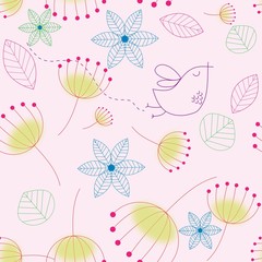 seamless background with butterflies