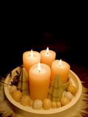 Adventskranz modern 4 Kerzen