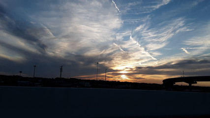 Sunset over Memphis, TN