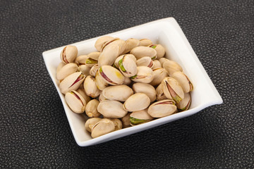 Pistachio nuts heap