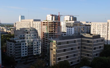 Aerial view of the city