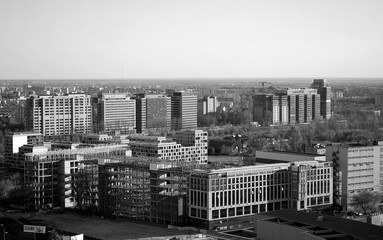 Obraz na płótnie Canvas Aerial view of the city