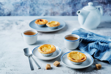 Portuguese custard pies, Pastel de Nata or Pastel de Belem