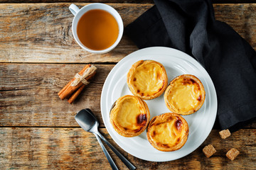 Portuguese custard pies, Pastel de Nata or Pastel de Belem