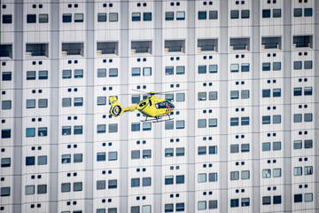 Air Ambulance Helicopter in Rotterdam