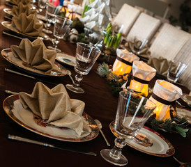 elegant table setting