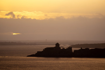 Naklejka na ściany i meble Bretagne Cap Frehel im Winter 