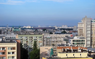 Naklejka premium Aerial view of the city