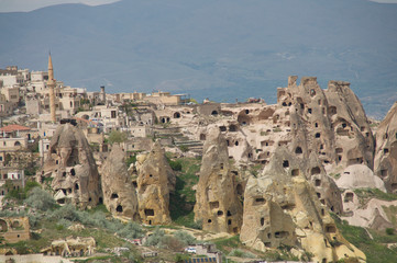Obraz premium panoramic view of ancient houses