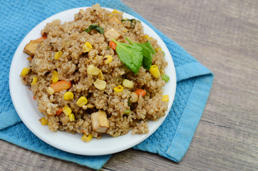 Fried rice plate