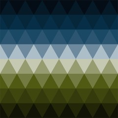 Fototapeta premium Mosaic blue, black, white and green. Vector.