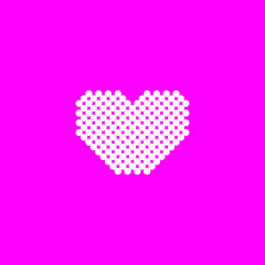 Dot love logo design minimalism for business and brand identity vector eps 10