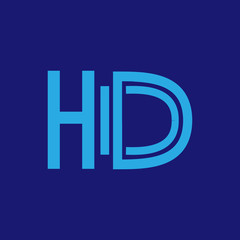 Logo black and line concept initial letter hd for identity or business company vector eps 10
