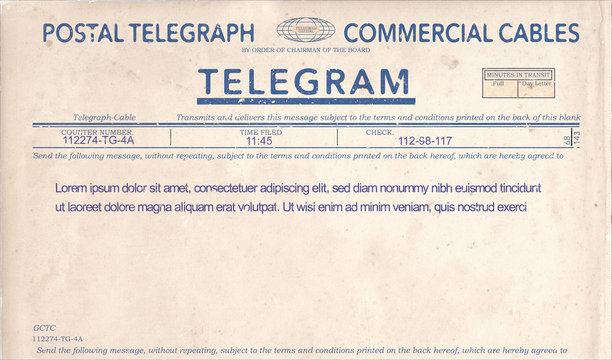 Vintage telegraph