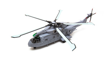 Gray helicopter