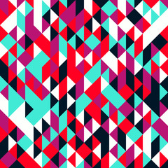 Pattern with random colored Diamonds Generative Art background illustration