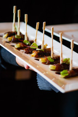 delicious pork appetizer hors d'oeuvre catering