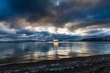 Lake Tahoe Sunset Blue
