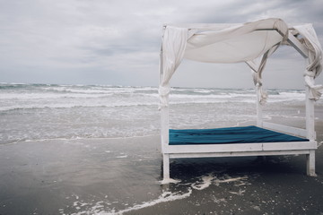 Bed on the beach
