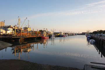 Fototapeta premium Hafen Büsum weit