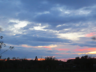 Obraz premium sunset over the city