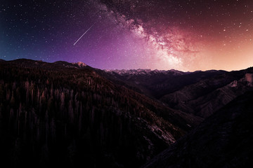 Sequoia National Park Milky Way Star Photo 
