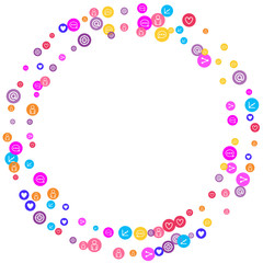 Social media marketing, Communication concept.