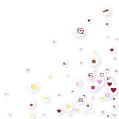 Social media marketing, Communication concept.