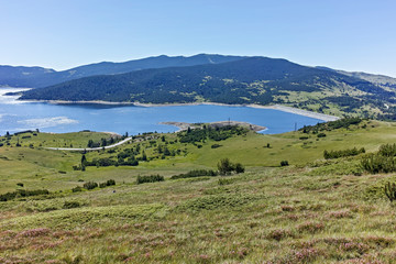 Landscape of Belmeken Dam, Rila mountain, Bulgaria