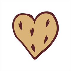 chocolate heart glaze on valentines day