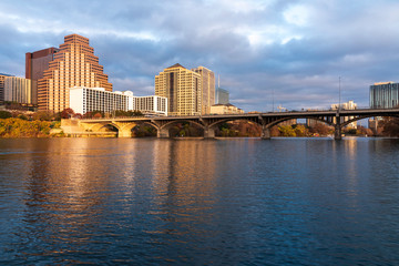 Austin Skyline at sunset