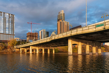 Fototapeta premium Austin Skyline at sunset