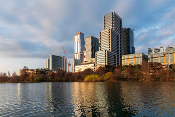 Fototapeta premium Austin Skyline at sunset