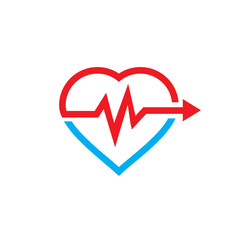 heart beat logo , medical logo
