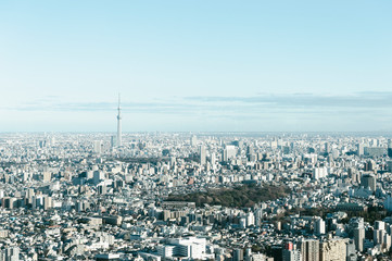 東京都豊島区池袋から見た東京の景色