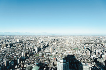 東京都豊島区池袋から見た東京の景色