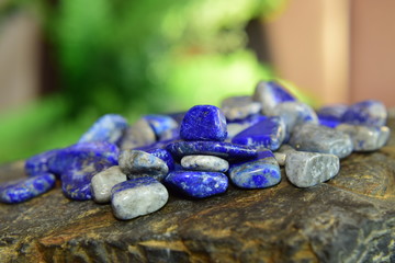 Lapis Lazuli Beautiful natural blue stone For making jewelry	