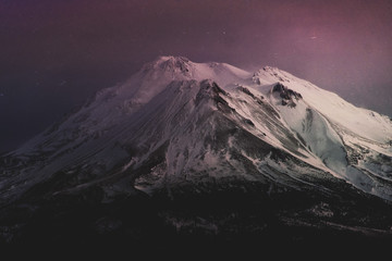 mountains and clouds