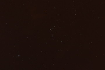 stars shining in late night sky