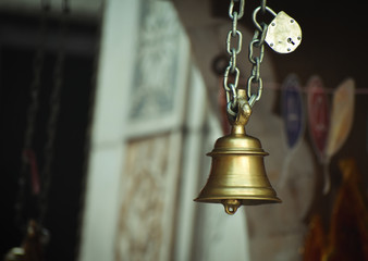 view of bell in an Indian temple