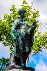 Flora of Farnese statue near Cameron Gallery in Catherine park at Tsarskoye Selo in Pushkin, Russia