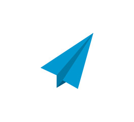 paper plane icon vector concept