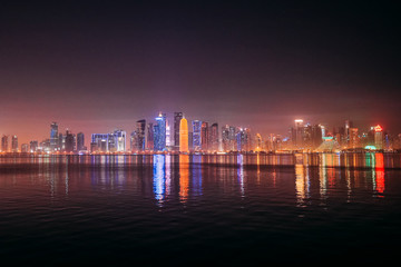 Fototapeta premium modern Doha at night