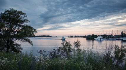 lake and blue sky