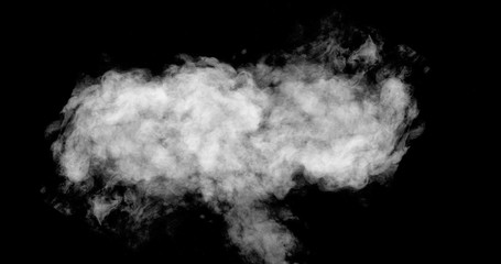 white smoke with black background