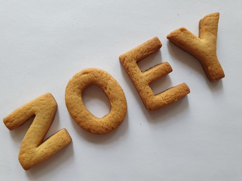 background for celebration and announcements of food with cookies