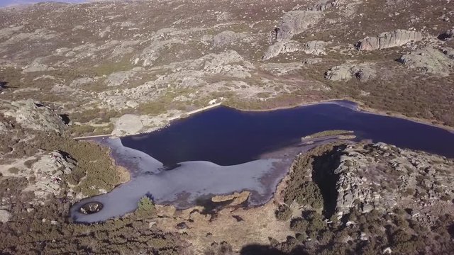 Cov&atilde;o dos Concho's Lake in Serra da Estrela, Portugal - PanLeft