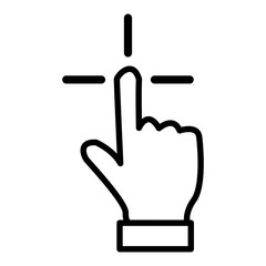Hand pointer icon 