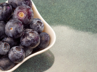 Delicious and juicy blueberries, varieties of emerald