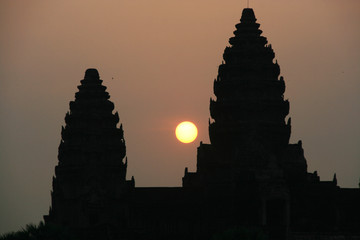 Angkor Wat temple at sunrise